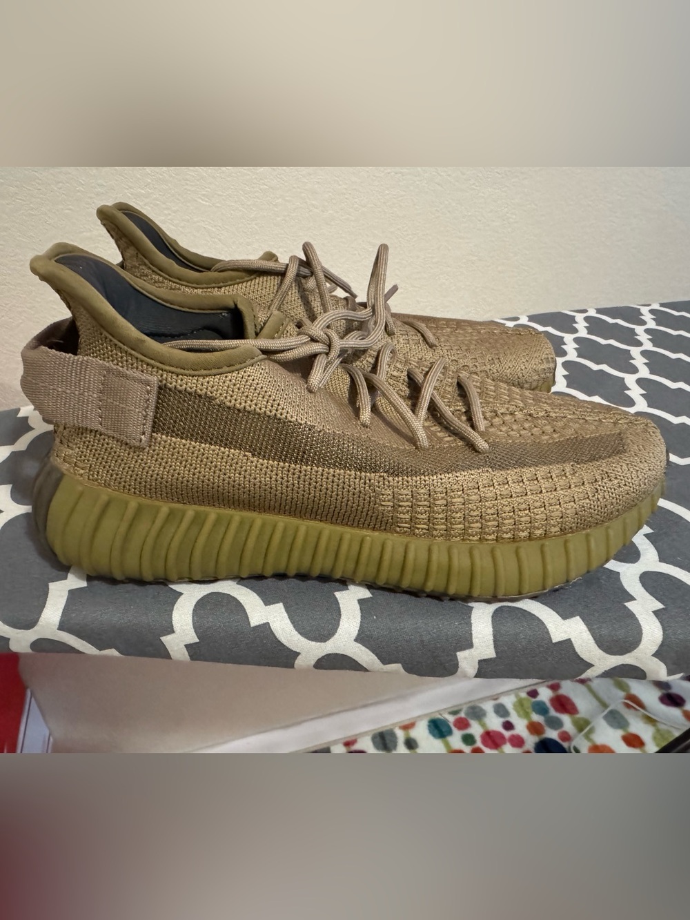 adidas Yeezy Boost 350 V2 Earth; size 7 Men’s/8.5 Women’s. Used; wore twice.